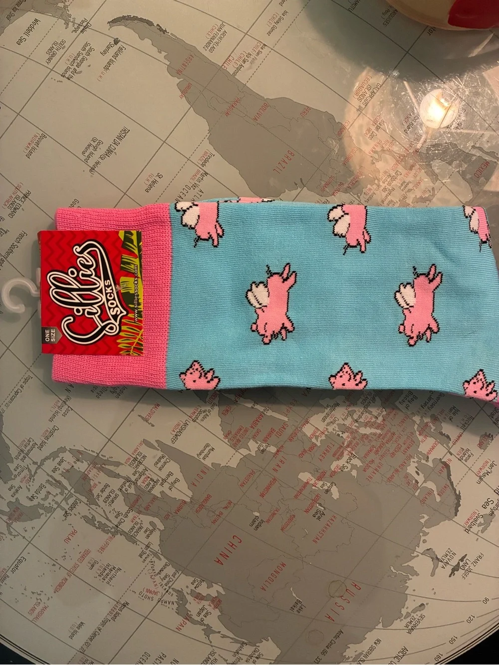 Sillies Flying Pig Novelty Socks One Size Fits Most NWT